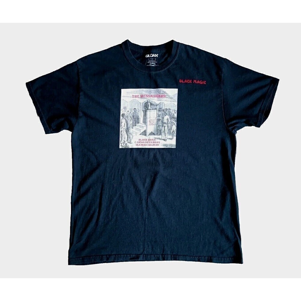 Fredrick Douglas T-Shirt Men's Size Large Graphic Black Crewneck